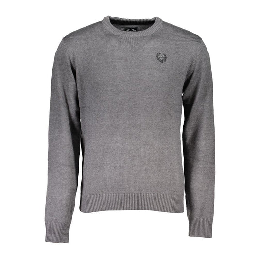 Gianmarco Venturi Gray Cotton Sweater