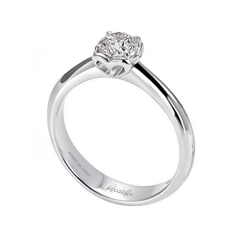 ANELLI RECARLO MOD. R01SO001_044 elegant solitaire diamond ring in white gold, showcasing Italian craftsmanship and luxury design.