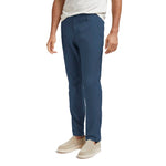 AT.P.CO Blue Cotton Men's Trouser with four pockets, button and zip closure; perfect for modern style and bold statement.