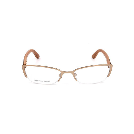 Alexander McQueen Brown Metal Glasses (Frames)