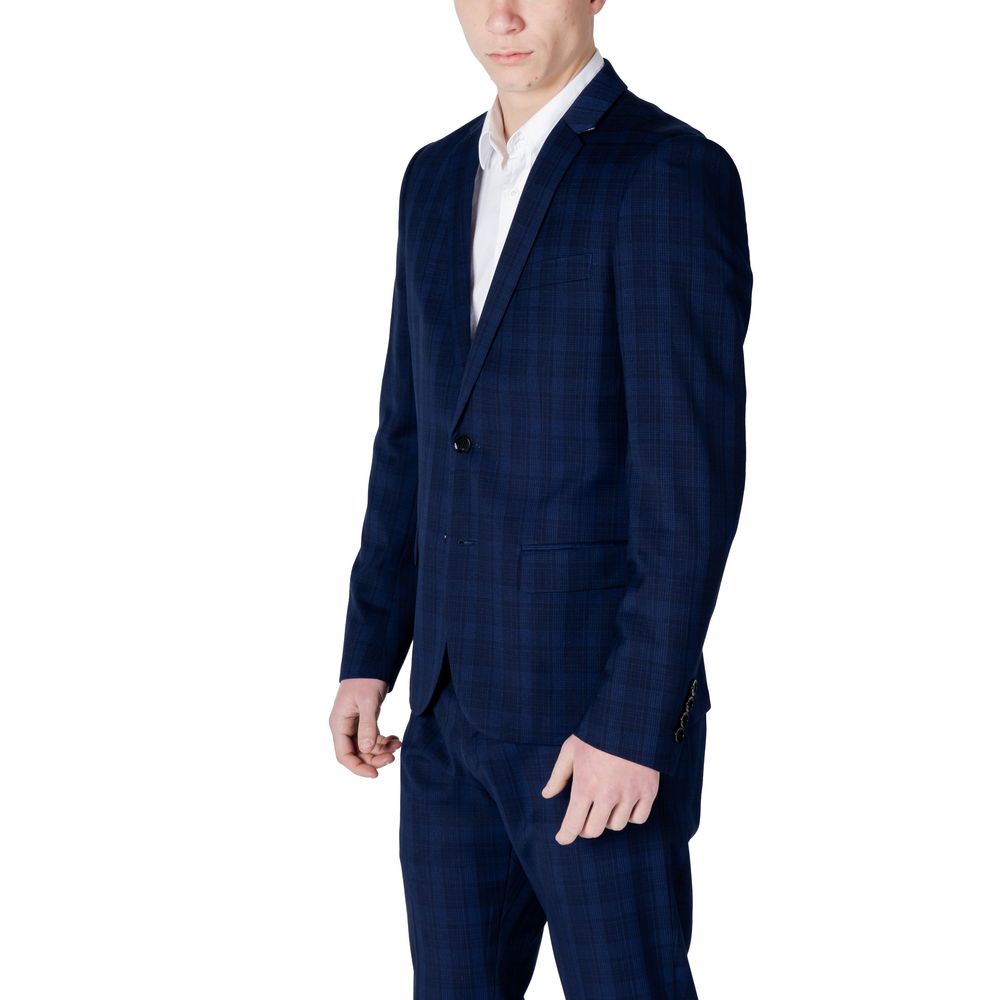 Antony Morato Blue Polyester Blazer