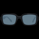 BENETTON MOD. BE5056 52001 gent sunglasses, black frame with dark lenses, front view.