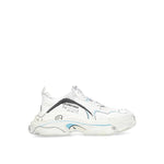 Balenciaga Triple S Sneakers, black with all-over logo detail, 100% calf leather, fabric inner, rubber sole, round toe, lace-up closure.