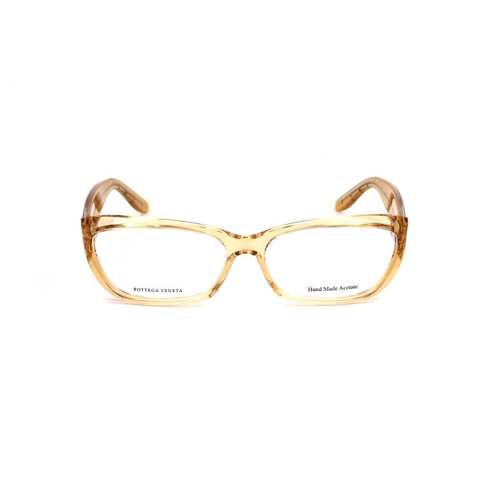 Bottega Veneta Brown Acetate Frames for women, measures 54/14/135 mm, featuring stylish design and premium acetate material.