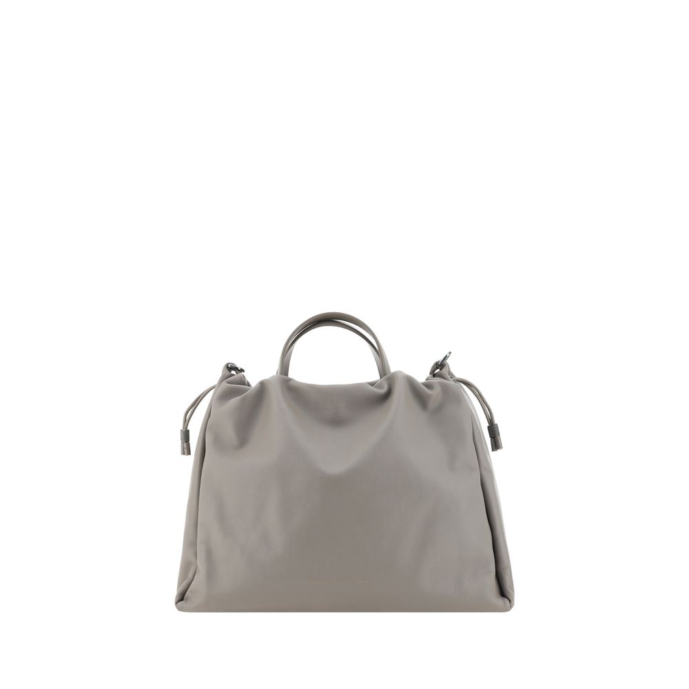 Front view with bag zipped and handles upright.