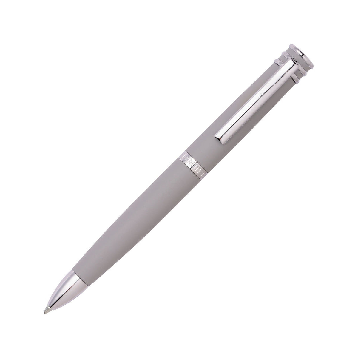Luxury pen from CERRUTI WRITING FASHION ACCESSORIES Mod. NSR2874K with sleek silver design.
