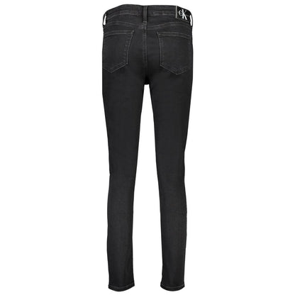 Calvin Klein Black Cotton Women's Skinny Jean