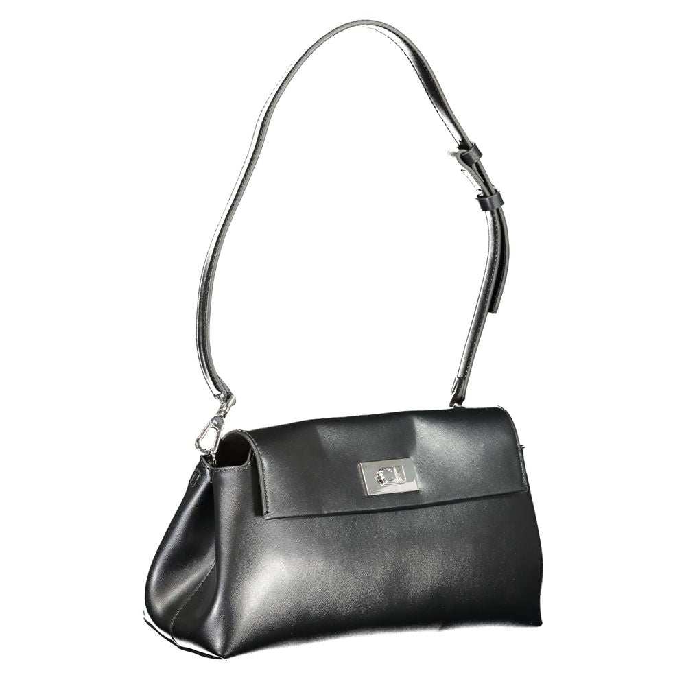 Calvin Klein Nero Polyurethane Women Shoulder Bag