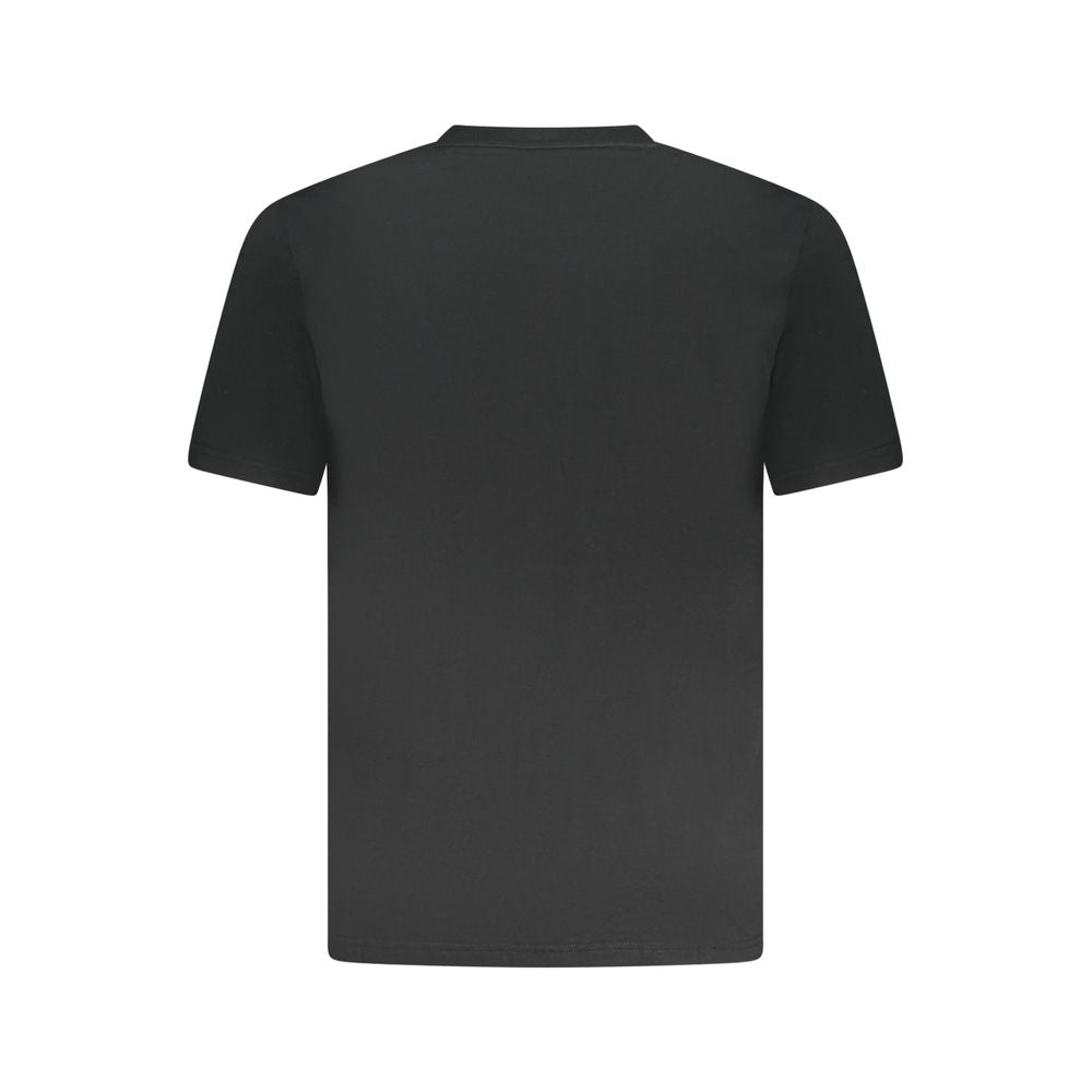Converse Black Cotton Men T-Shirt - back view showing short sleeves and crew neck design for a stylish, comfortable fit.