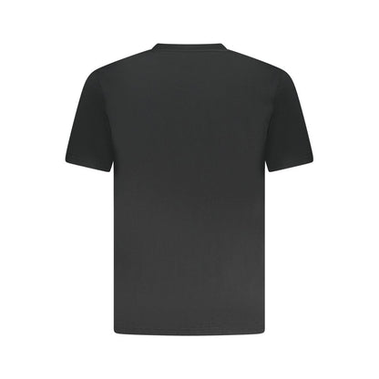Converse Black Cotton Men T-Shirt - back view showing short sleeves and crew neck design for a stylish, comfortable fit.