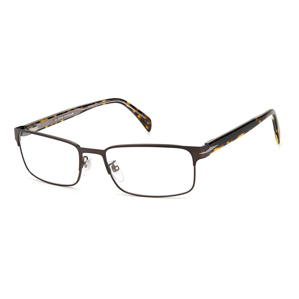 David Beckham Brown Metal Frames - stylish eyeglasses with durable metal frame, 55/19/145 mm dimensions, perfect for men.