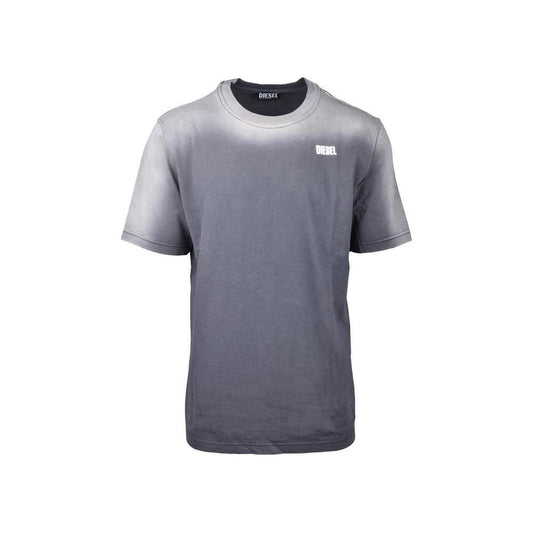 Diesel Gray Cotton T-Shirt DI-15417800136-IT44 | S