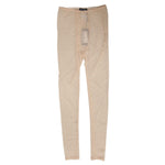 Dolce & Gabbana Beige Nylon Stretch Logo Lace Leggings Underwear, Italian-made, beige mid-rise tights.