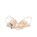 Dolce & Gabbana Beige Nylon Triangle Soft Cup Brassiere Underwear, crafted in Italy, minimal aesthetic, non-underwire design for comfort.