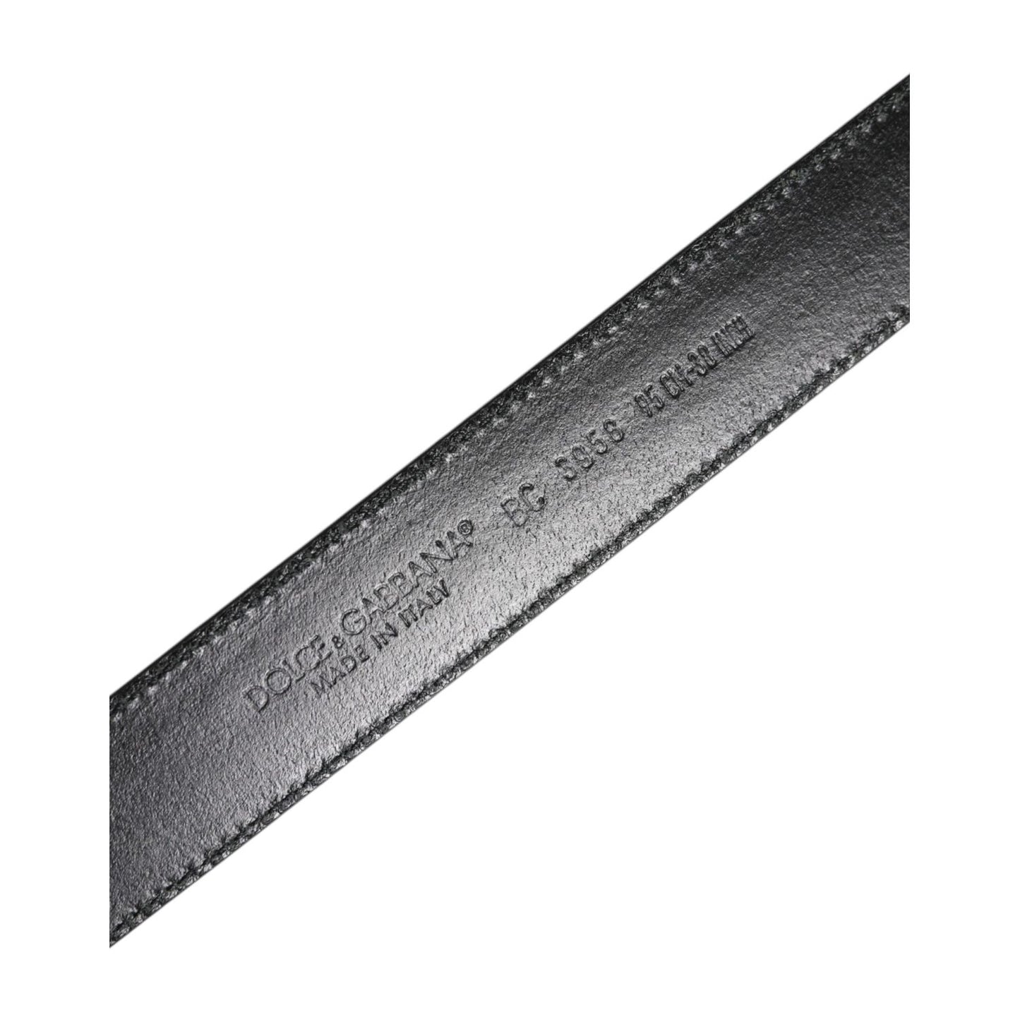 Dolce & Gabbana Black Brown Leather Classic Metal Buckle Belt