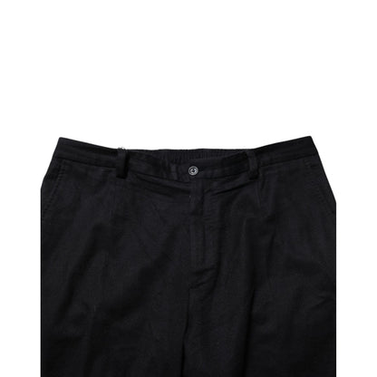 Dolce & Gabbana Black Cashmere Dress Formal Trouser Pants