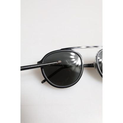 Dolce & Gabbana Black Metal Frame Round DG2276 Eyewear Shades Sunglasses