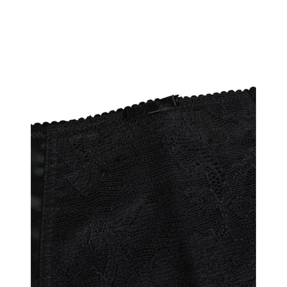 Dolce & Gabbana Black Silk Stretch Slip Cycling Women Underwear