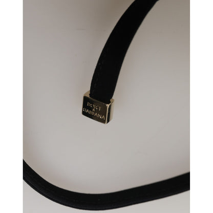 Dolce & Gabbana Black Underwire Push Up Balconette Bra Underwear strap detail with logo engraving. Italian craftsmanship.