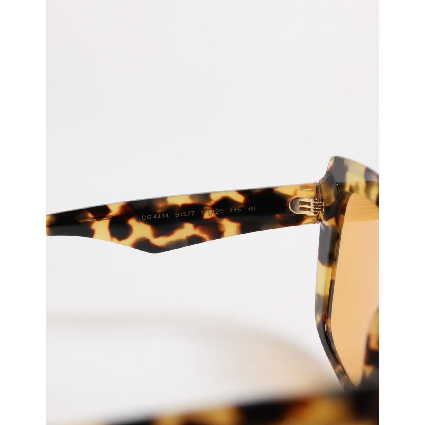 Dolce & Gabbana Black Yellow Havana Leopard Square Shades Sunglasses