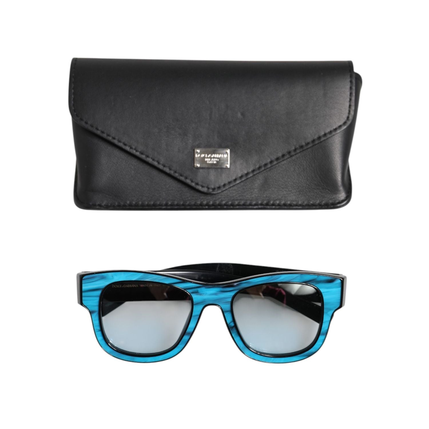 Dolce & Gabbana Blue Black Marbled Metal DG2215K Eyewear Sunglasses
