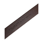 Dolce & Gabbana Brown Leather Silver Metal Buckle Belt