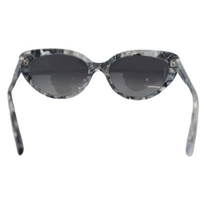 Dolce & Gabbana DG4194 Gray Acetate Logo Plaque Cat Eye Lens Sunglasses