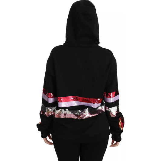 Dolce & Gabbana DG Sequined Hooded Pullover Sweater TSH3018#4 and 3