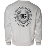 Dolce & Gabbana White Logo Cotton Crew Neck Pullover Sweater TSH86982-46