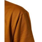 Dolce & Gabbana Golden Brown Crew Neck Short Sleeve T-shirt, premium cotton, Italian style, shoulder detail