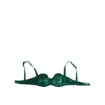 Dolce & Gabbana Green Satin Semi-Padded Underwire Musk Underwear, luxurious Italian craftsmanship, light musk green silk bra