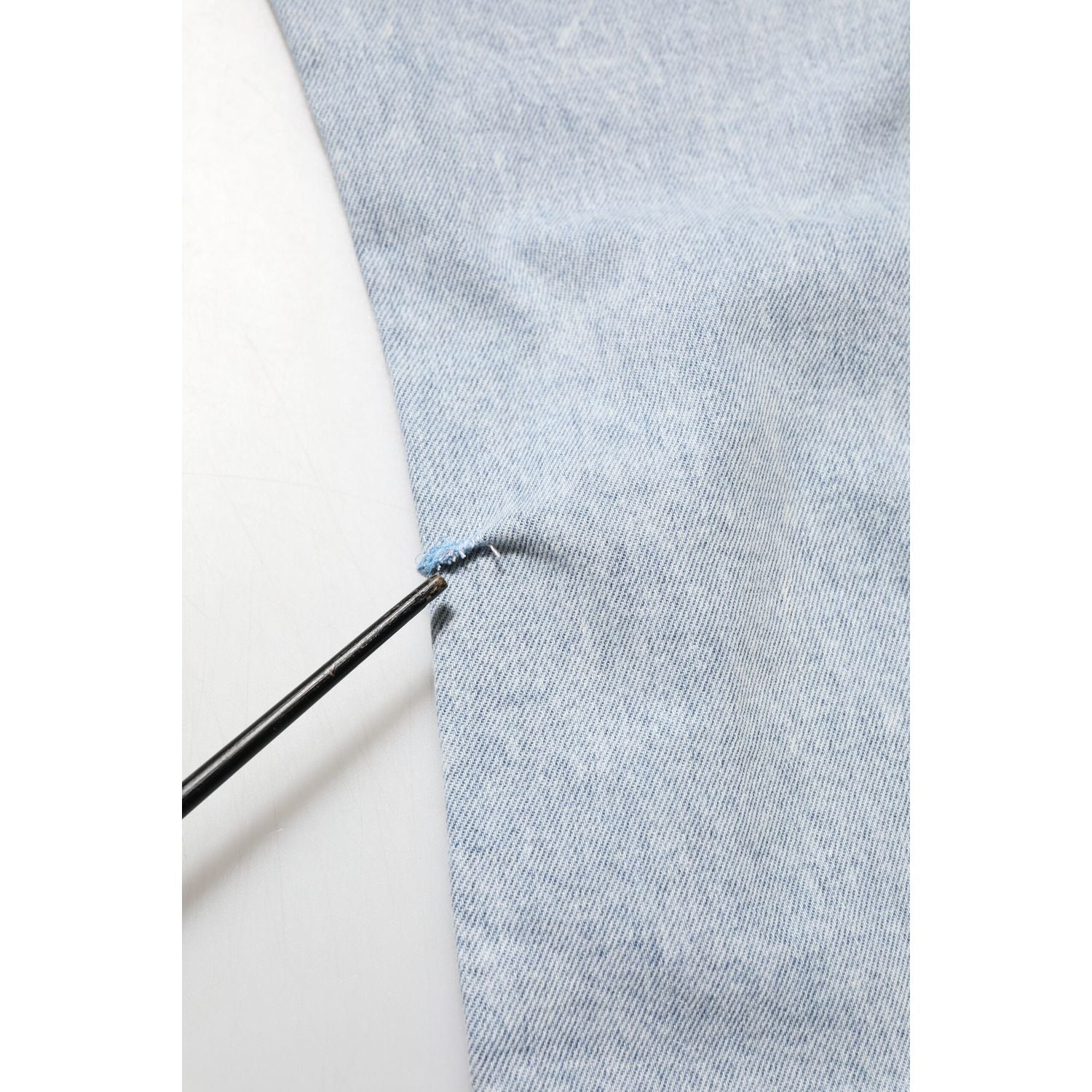 Dolce & Gabbana Light Blue Distressed Slim Fit Ripped Denim Jeans