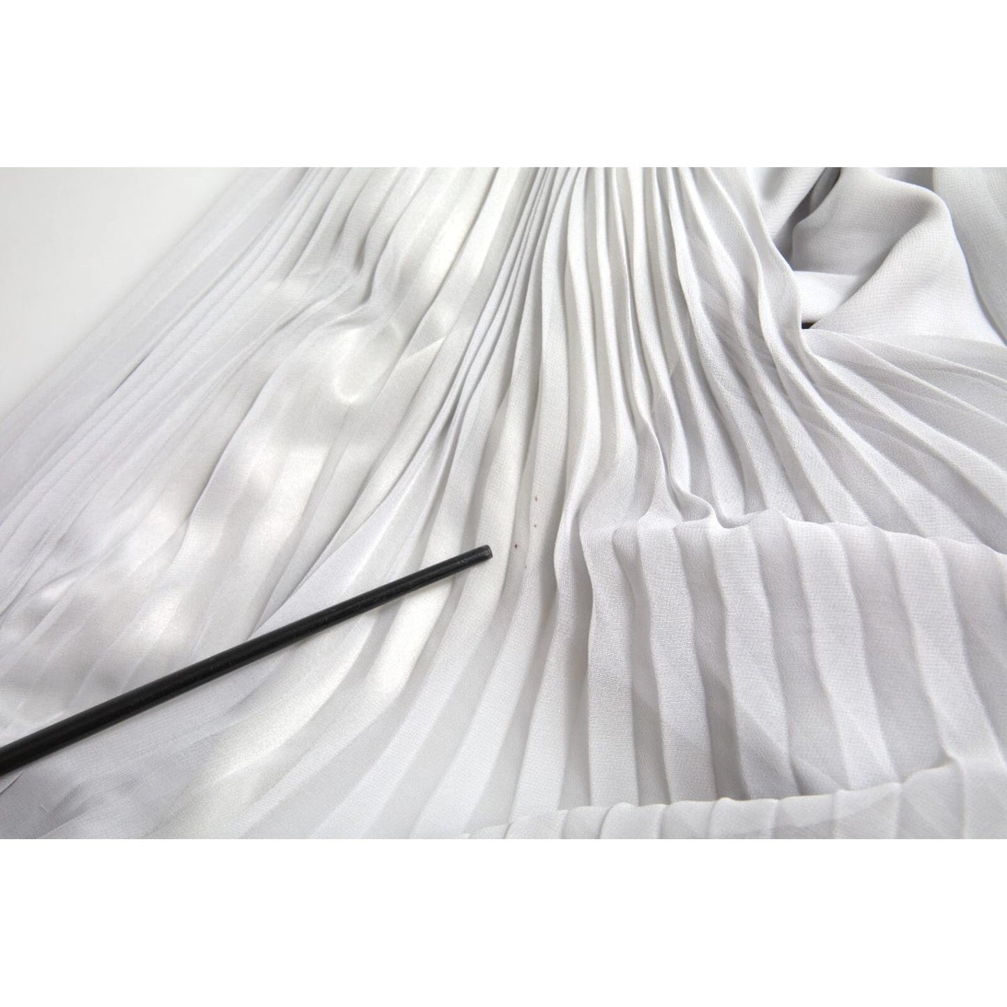 Dolce & Gabbana Light Grey Polyester Pleated Long Maxi Dress