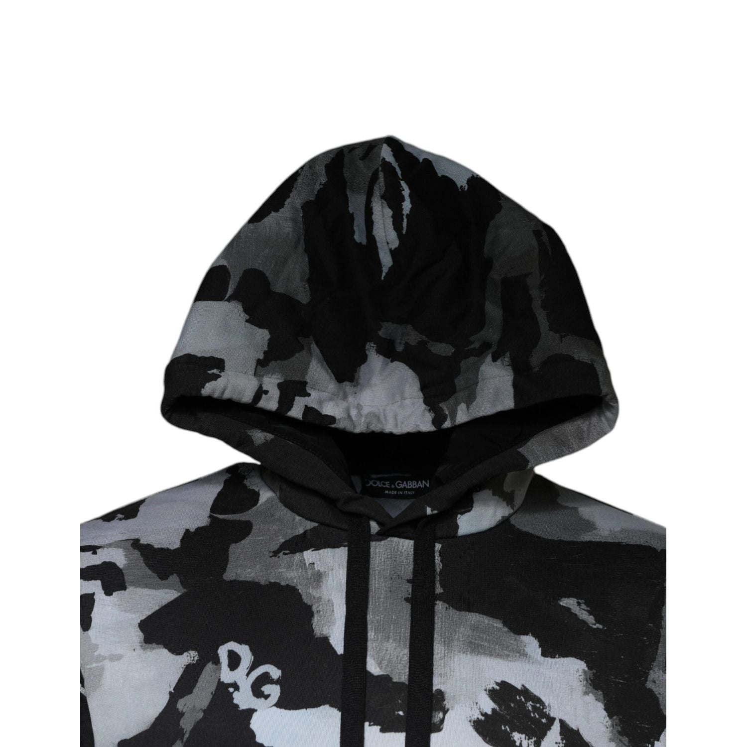 Dolce & Gabbana Multicolor Camouflage Men Hooded Sweater