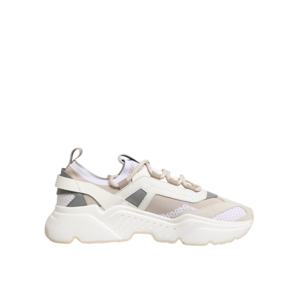Dolce & Gabbana Multicolor Daymaster Low Top Sneakers Shoes with chunky silhouette and sporty design, featuring rubber sole and logo details.