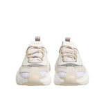 Front view of Dolce & Gabbana Multicolor Daymaster Low Top Sneakers Shoes featuring chunky design and lace-up closure.