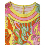 Dolce & Gabbana Multicolor Floral Roundneck Sleeveless Top with vibrant floral pattern and round neck design, made of silk and elastane.