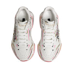 Dolce & Gabbana Multicolor Hand Painted DAYMASTER Sneaker Shoes with unique hand-painted details, showcasing artistic flair.