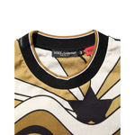 Close-up of Dolce & Gabbana Multicolor Millennials Star CrewNeck T-shirt with vibrant star print and crew neck design.