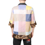 Dolce & Gabbana Multicolor Patchwork Short Sleeve Shirt