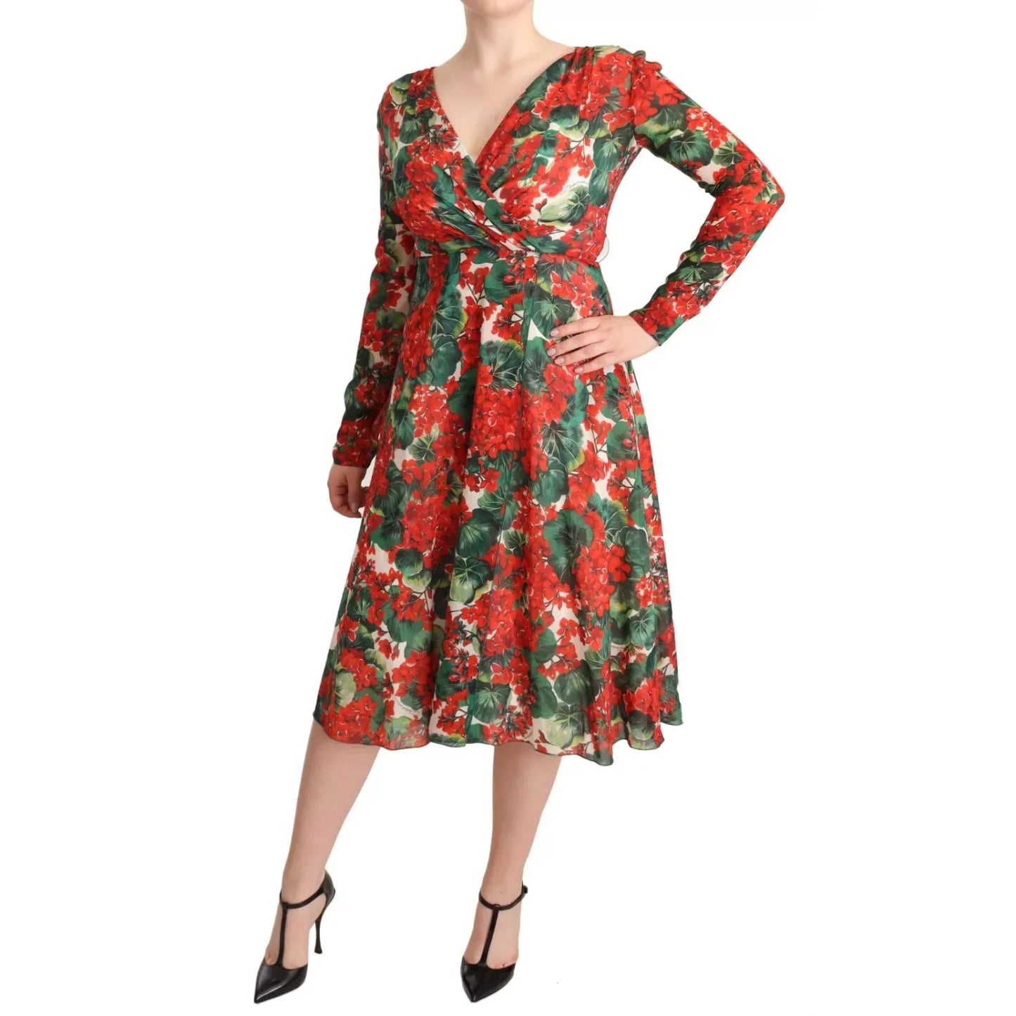 Dolce & Gabbana Multicolor Portofino-Print Shift Dress