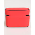 Dolce & Gabbana Red PVC DG Logo Embossed Men Flip Holder Airpods Case, luxury accessory in vibrant red with embossed logo design.