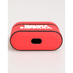 Dolce & Gabbana Red PVC DG Logo Embossed Men Flip Holder Airpods Case displaying sleek design and embossed logo.