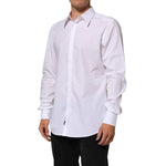 Dolce & Gabbana White Cotton MARTINI Men Formal Dress Shirt