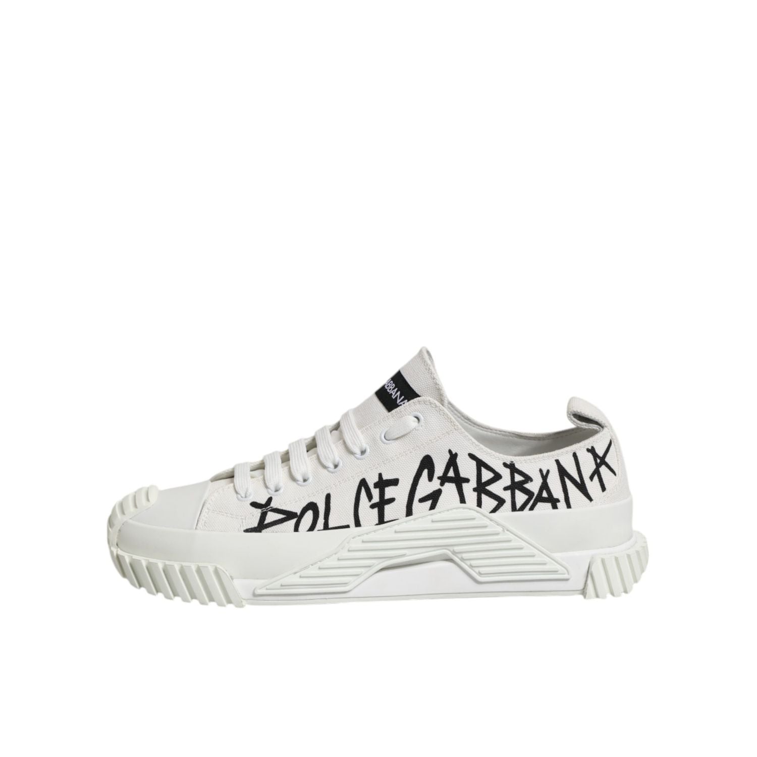 Dolce & Gabbana White Cotton NS1 Low Top Sneakers Shoes