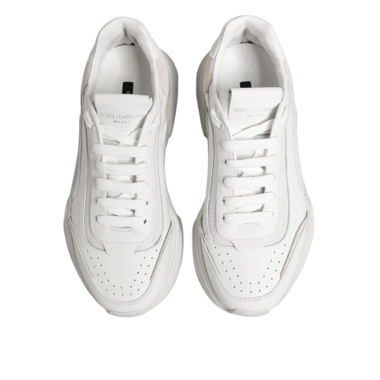 Dolce & Gabbana White Daymaster Low Top Men Sneakers Shoes
