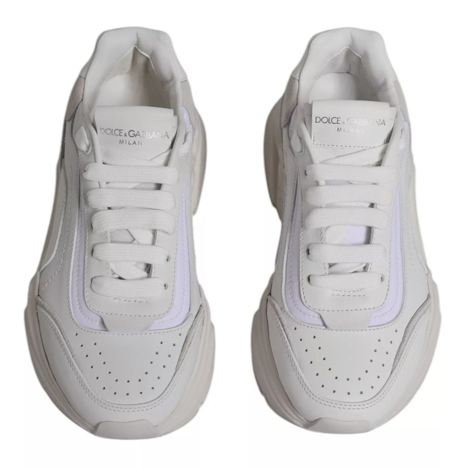 Dolce & Gabbana White Daymaster Low Top Mens Sneakers