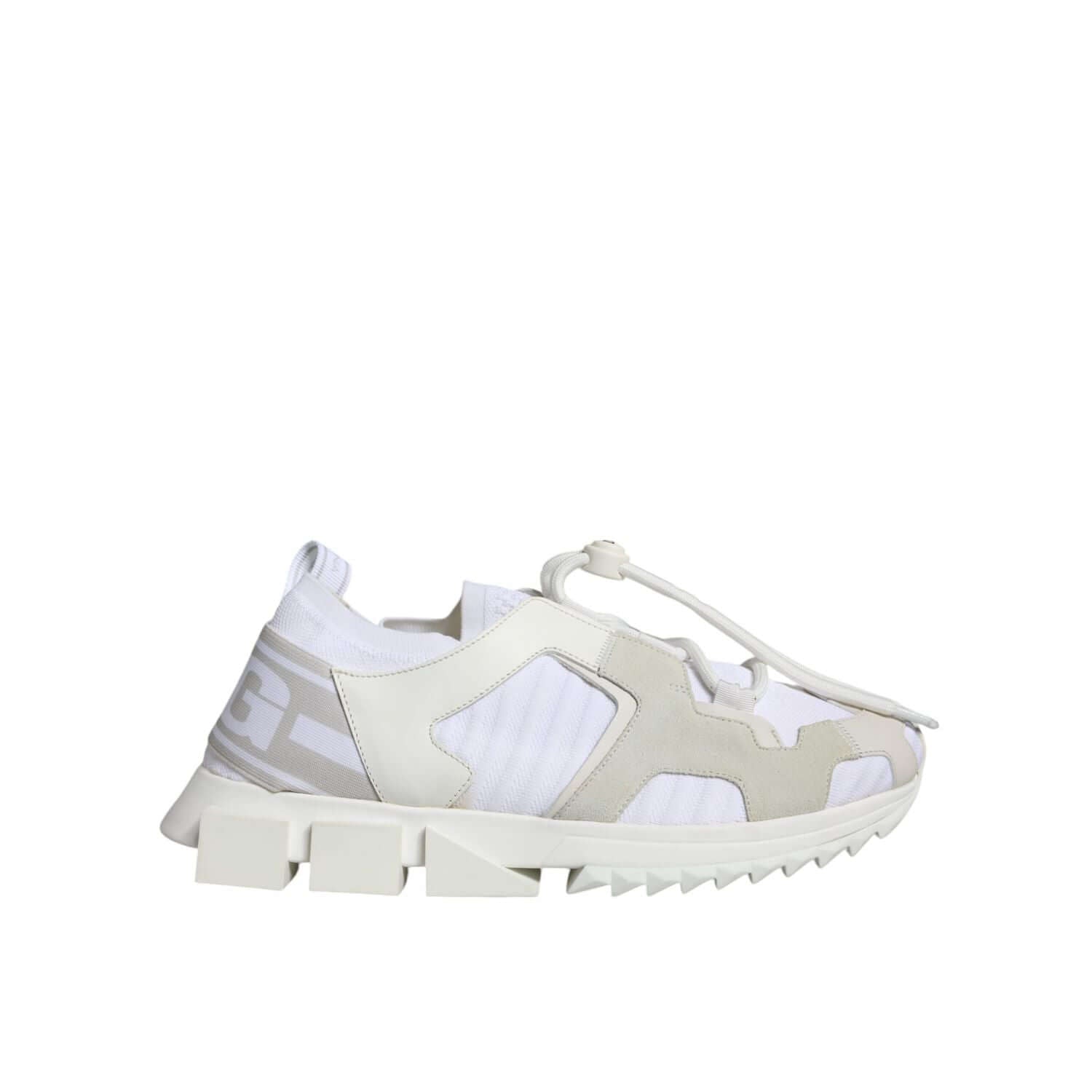 Dolce & Gabbana White Mesh Sorrento Trekking Sneakers Shoes