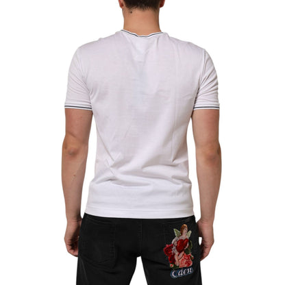 Dolce & Gabbana White Short Sleeves Round Neck Men Underwear T-shirt