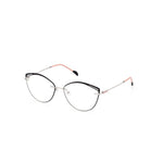 Emilio Pucci Black Metal Frames, women's glasses EP5194-56005, elegant design with metal frame, 56/15/140 mm dimensions, black color.
